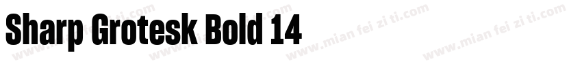 Sharp Grotesk Bold 14字体转换